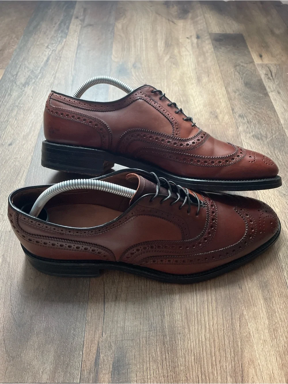 Allen Edmonds McAllister Cambridge Wingtip Oxford Dress Shoe Brown Men's